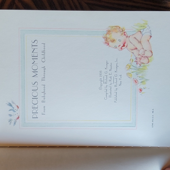 1935 Precious Moments Baby Book - Picture 4 of 8